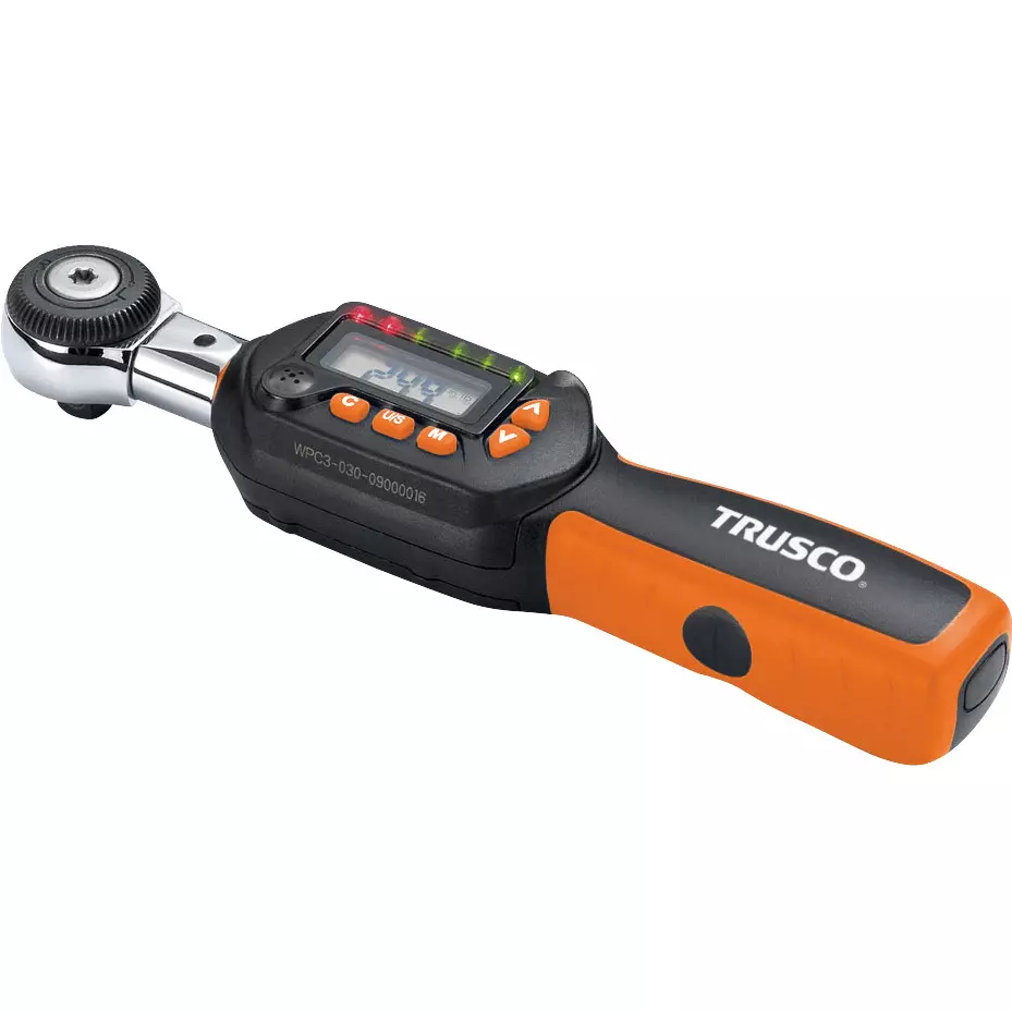 TRUSCO Digital Torque Wrench 230 mm Overall Length, HDT3-030C