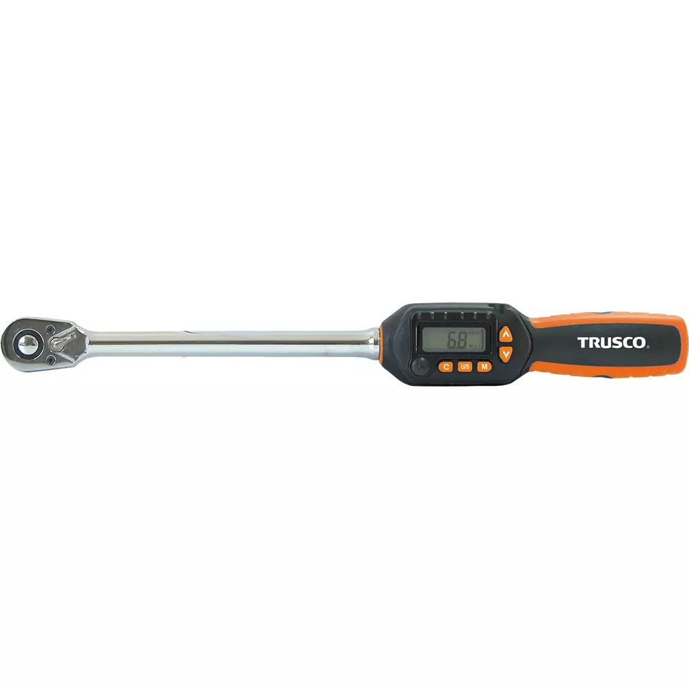 TRUSCO Digital Torque Wrench 380 mm Overall Length, DTRS3-135C