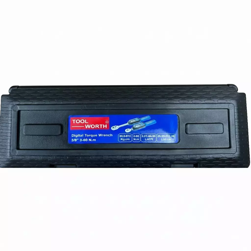 TOOL WORTH Digital Torque Wrench 6.35 mm (1/4 inch) Drive Size Ratchet Type 0.6 - 12 Nm Torque Range Stainless Steel, TW-DTW-12