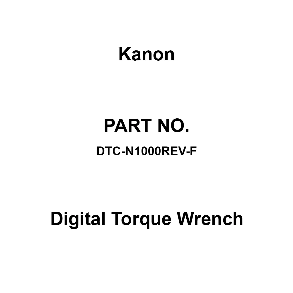 Kanon Digital Torque Wrench 1417 mm Overall Length, DTC-N1000REV-F