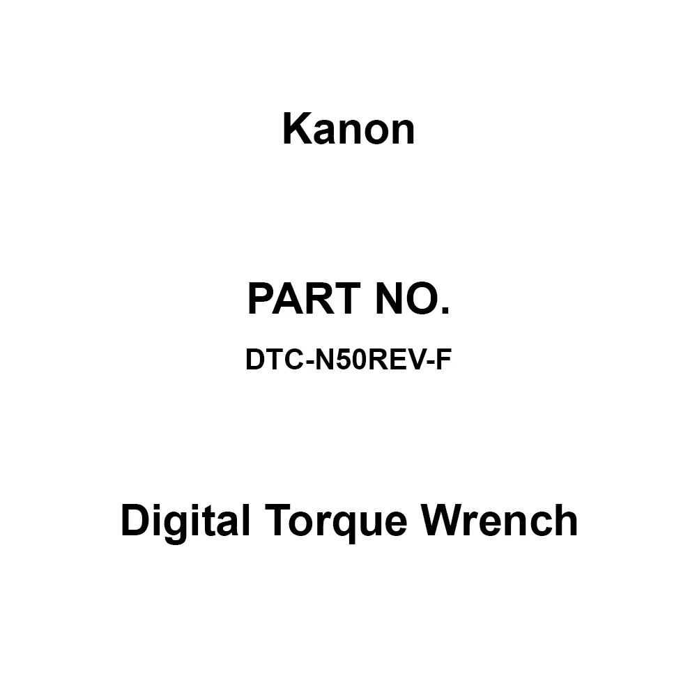 Kanon Digital Torque Wrench 342 mm Overall Length, DTC-N50REV-F