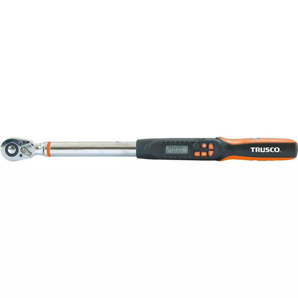 TRUSCO Digital Torque Wrench 520 mm Overall Length, DTRS4-200C