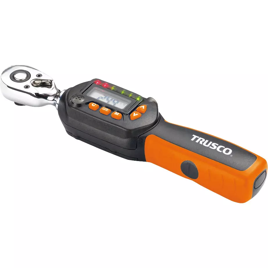 TRUSCO Digital Torque Wrench 221 mm Overall Length, DTRS3-030C