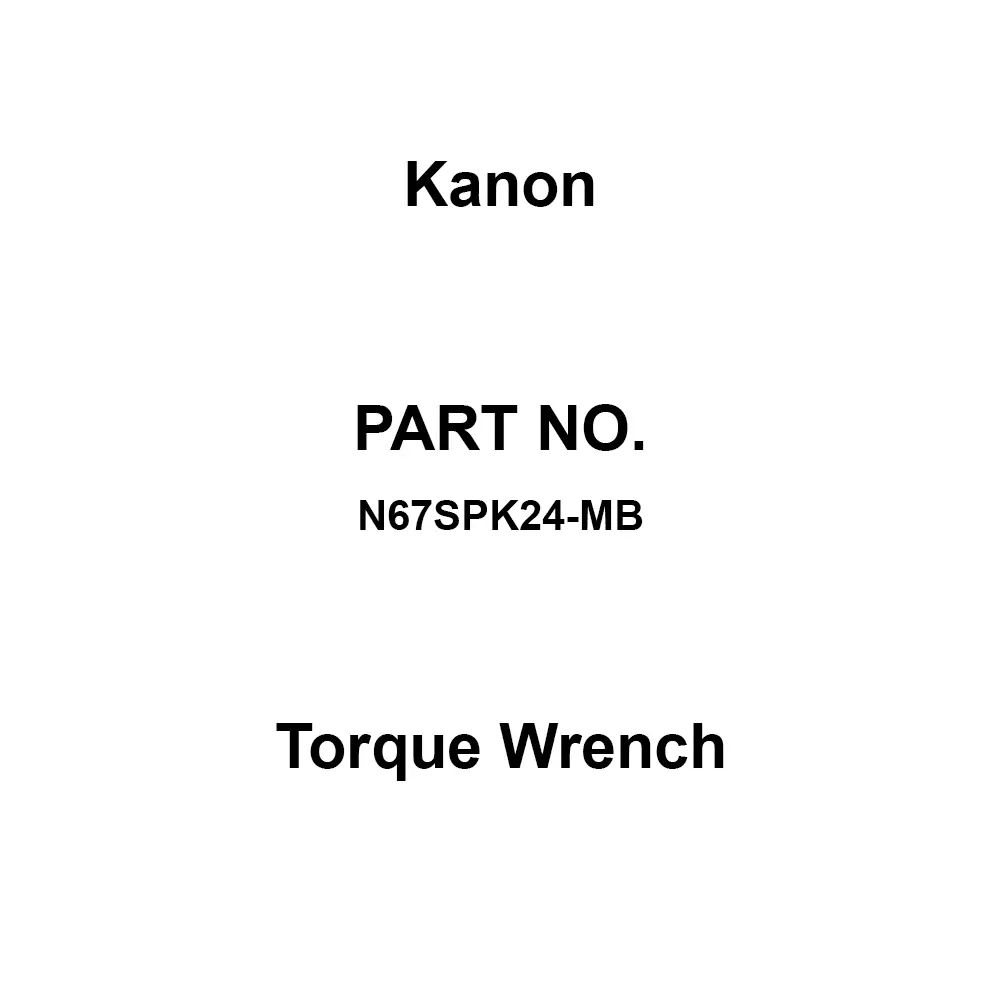 Kanon Torque Wrench 325 mm Overall Length 13 to 67 Nm Range, N67SPK24-MB