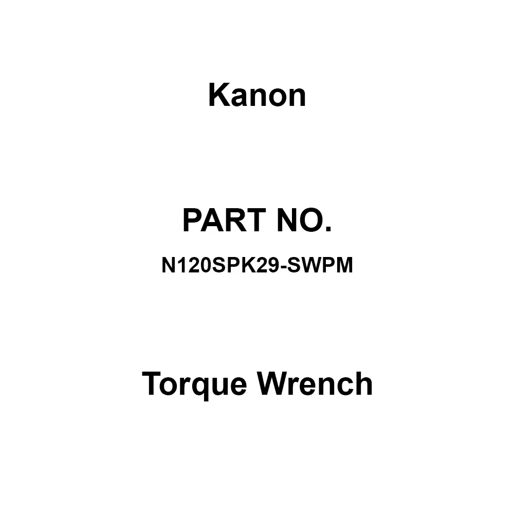 Kanon Torque Wrench Spanner Shape 403 mm Overall Length, N120SPK29-SWPM