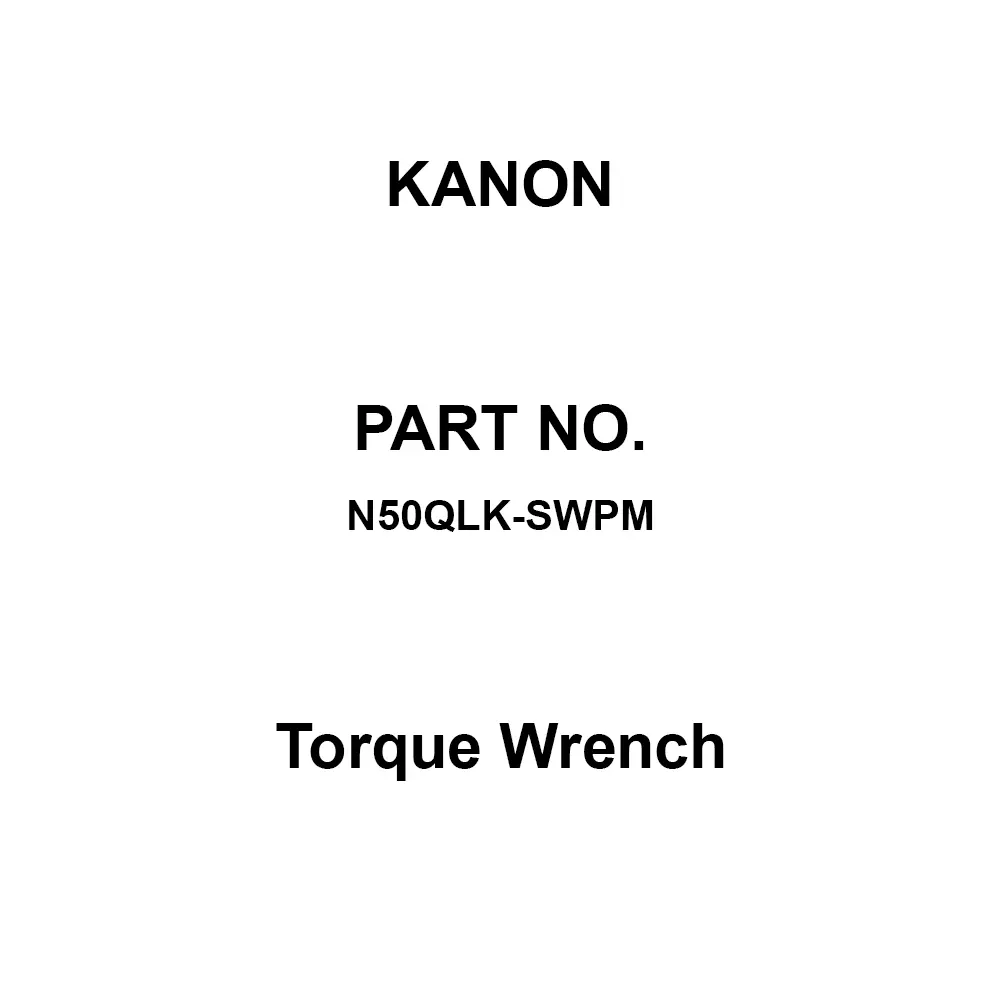 Kanon Torque Wrench Ratchet Shape 257 mm Overall Length, N50QLK-SWPM