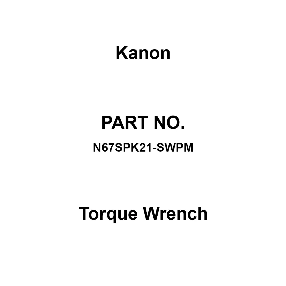 Kanon Torque Wrench Spanner Shape 319 mm Overall Length, N67SPK21-SWPM
