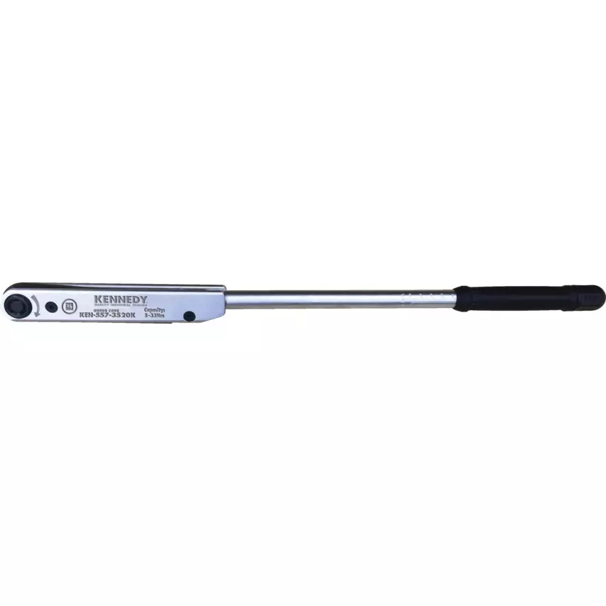 Kennedy Clicking Torque Wrench Steel Body 410 mm Overall Length and 7 to 33 Nm Torque Range, KEN5573521L