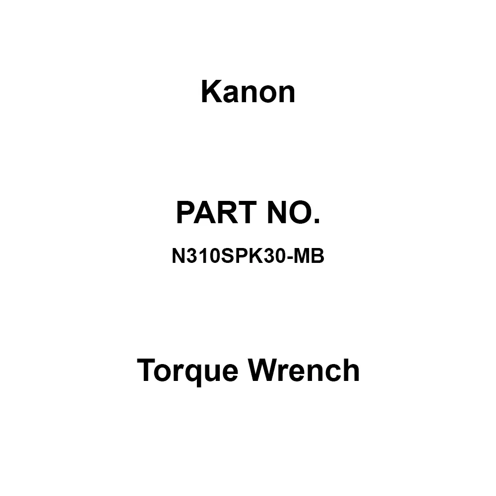 Kanon Torque Wrench 654 mm Overall Length 65 to 310 Nm Range, N310SPK30-MB