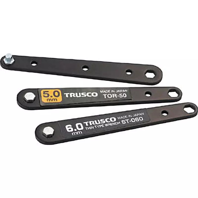 TRUSCO Thin Offset Wrench Set 105 mm Overall Length, TOR-4060 (Pack of 3 Pcs)