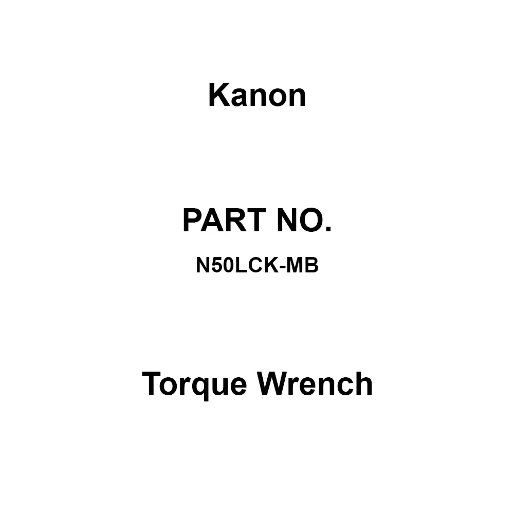 Kanon Torque Wrench 238 mm Overall Length, N50LCK-MB