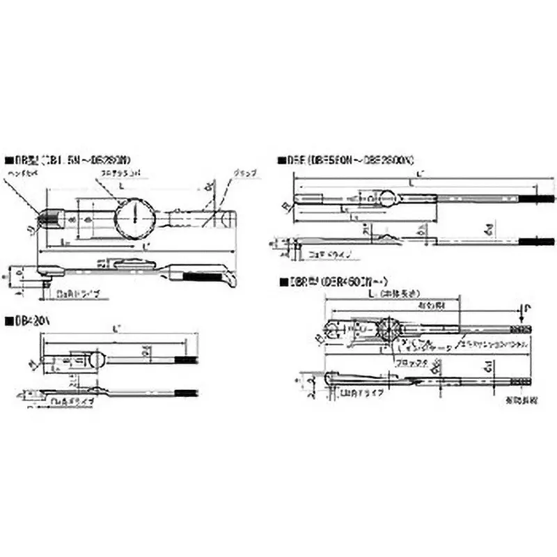 Tohnichi 200~1400 Nm ±3% Accuracy Dial Type Torque Wrench, DBE1400N