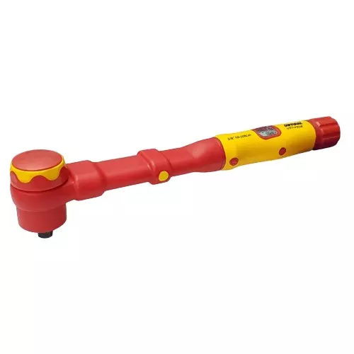 Us Tool Injection Insulated Torque Wrench 9.53 mm ( 3/8 Inch) Square Drive 1000 V 20-100 Nm Torque Range, Ust-V38100