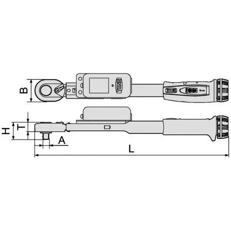 TONE Pokayoke Torque Wrench 9.5 mm Square Drive, T3MN50W
