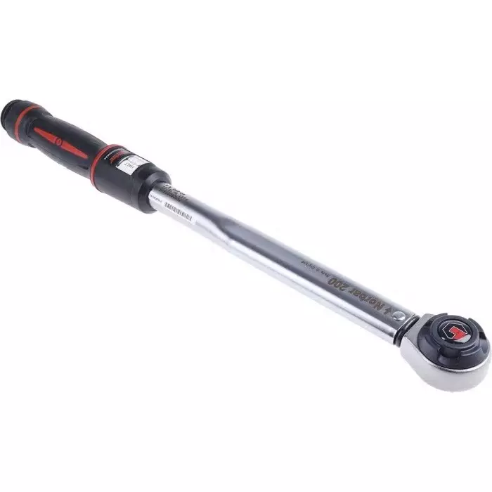 Norbar Click Torque Wrench 40 to 200Nm 1/2 in Drive Square Drive-RS Calibrated, 15004