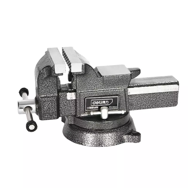 DELI Bench Vice 4 inch (100 mm) 45# Carbon Steel, EDL2904Z