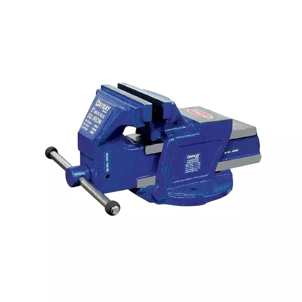 OAYKAY Bench Vice Swivel Base 3 inch (75 mm) High Carbon Alloy Steel Jaws, 1103.30M