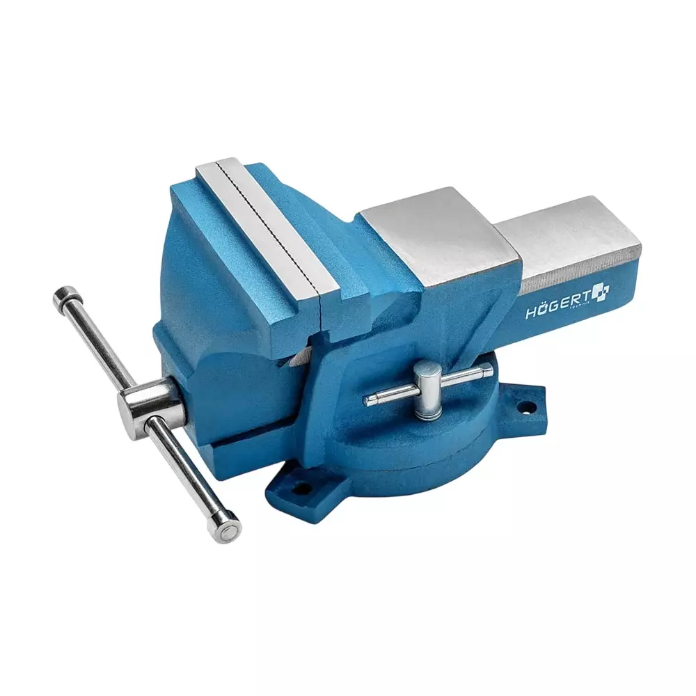 Hogert Technik 125 mm / 5 Inch Swivel Bench Vise, HT3B611