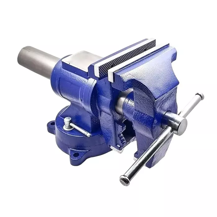A.D INTERNATIONAL Heavy Duty Bench Vice Double Swivel 360° Rotation 6 Inch (150 mm) Jaw Width and 30 Kn Clamping Force, 30-GV-701