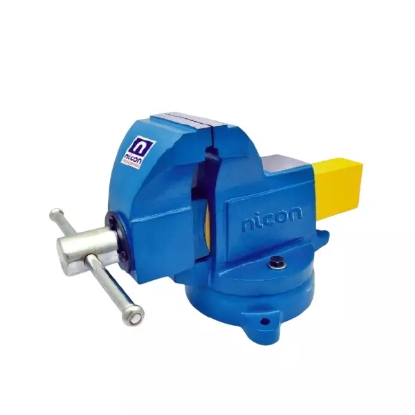 Nicon Extra Heavy Duty Bench Vice Steel Body 200 mm Jaw Width and 125 mm Opening, BVE200
