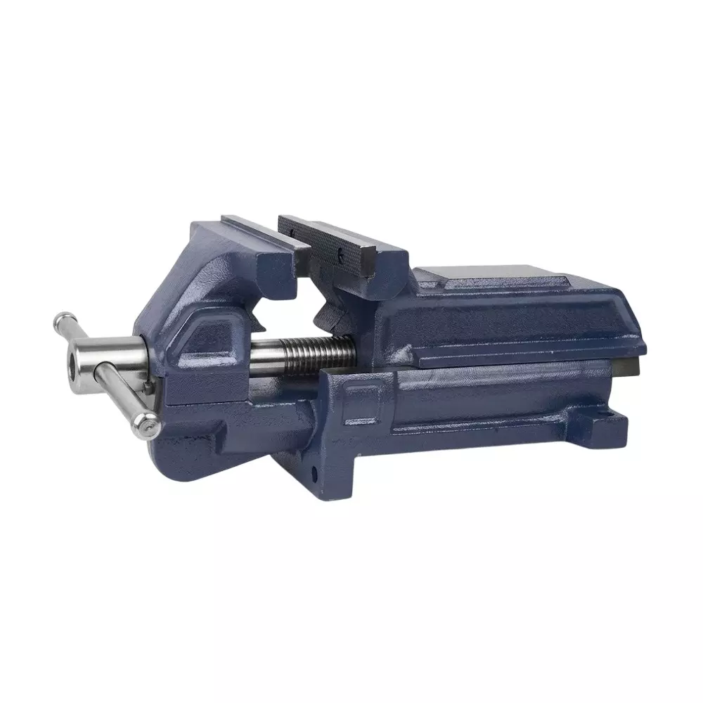 Paul Irongator Bench Vice Size 6 inch (150 mm) Ductile Iron Body in Blue & Silver Color for Industrial Use, IBV-150