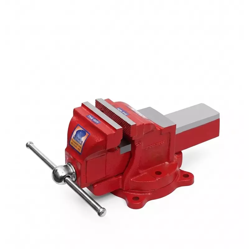 Unique Fixed Base Engineer’S Bench Vice Steel 18 Inch (457 mm) Jaw Width Red for Industrial Use, U301 R STEEL