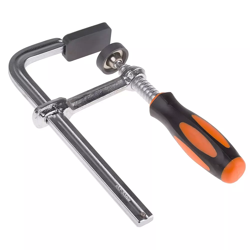 RS PRO F Clamp Steel 200 mm Chrome 6010, 8296183