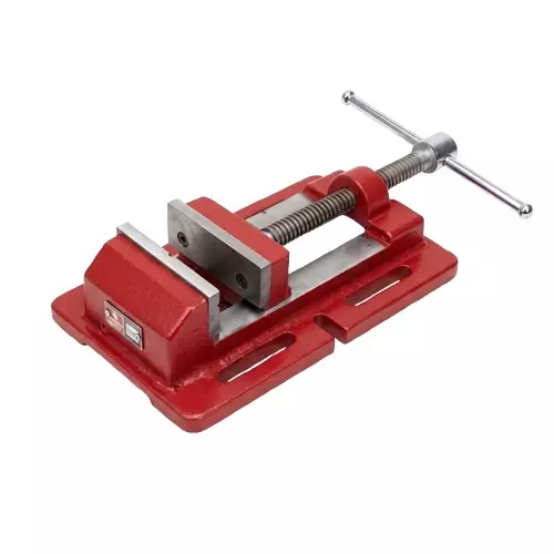 Unique Heavy Duty Drill Vice High Quality FCD Body Material 12 Inch (305 mm) Jaw Width Red for Industrial Use, U 306