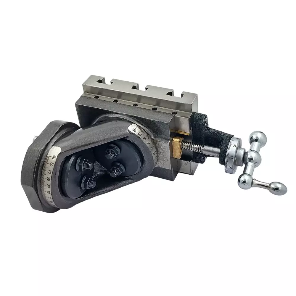 Buyohlic International Lathe Milling Vertical Slide Swivel 125x100 mm and 60 mm (2-3/8 inch) Steel Grinding Vice