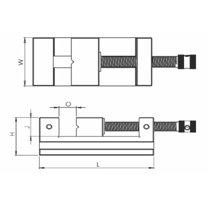 Nicon Precision Tool Maker Vice Screw Type Hardened & Ground Steel Body 60 mm Jaw Width and 60 mm Opening, TMV60