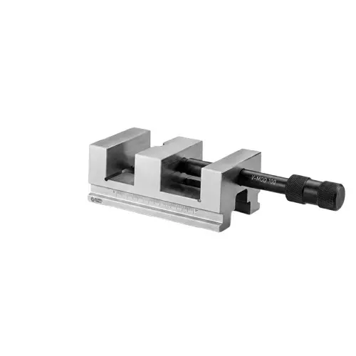 Unique Precision Grinding Vice Steel Body Material 4x5 Inch (101x127 mm) Jaw Width Silver for Industrial Use, U 422