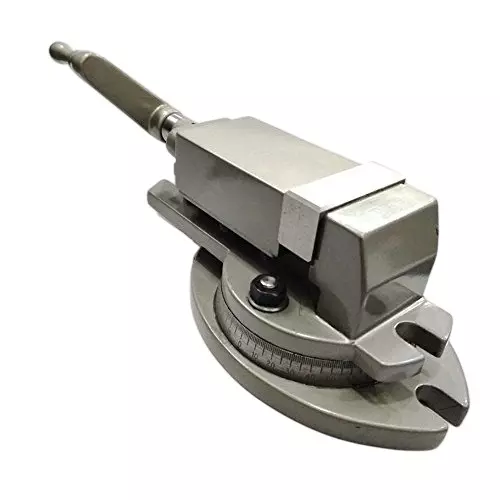 Assorts Milling Vise Caste Iron & Steel Hardened Jaws 50 mm Width 25 mm Depth Swivel Base