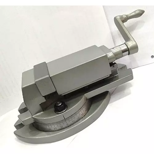 Assorts Milling Vise Caste Iron & Steel Hardened Jaws 50 mm Width 25 mm Depth Swivel Base