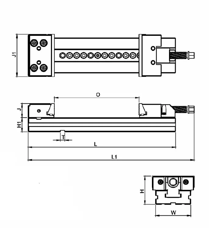 Nicon Precision Modular Machine Vice Drop Forged Steel Body 200 mm Jaw Width and 500 mm Opening, PMV200+