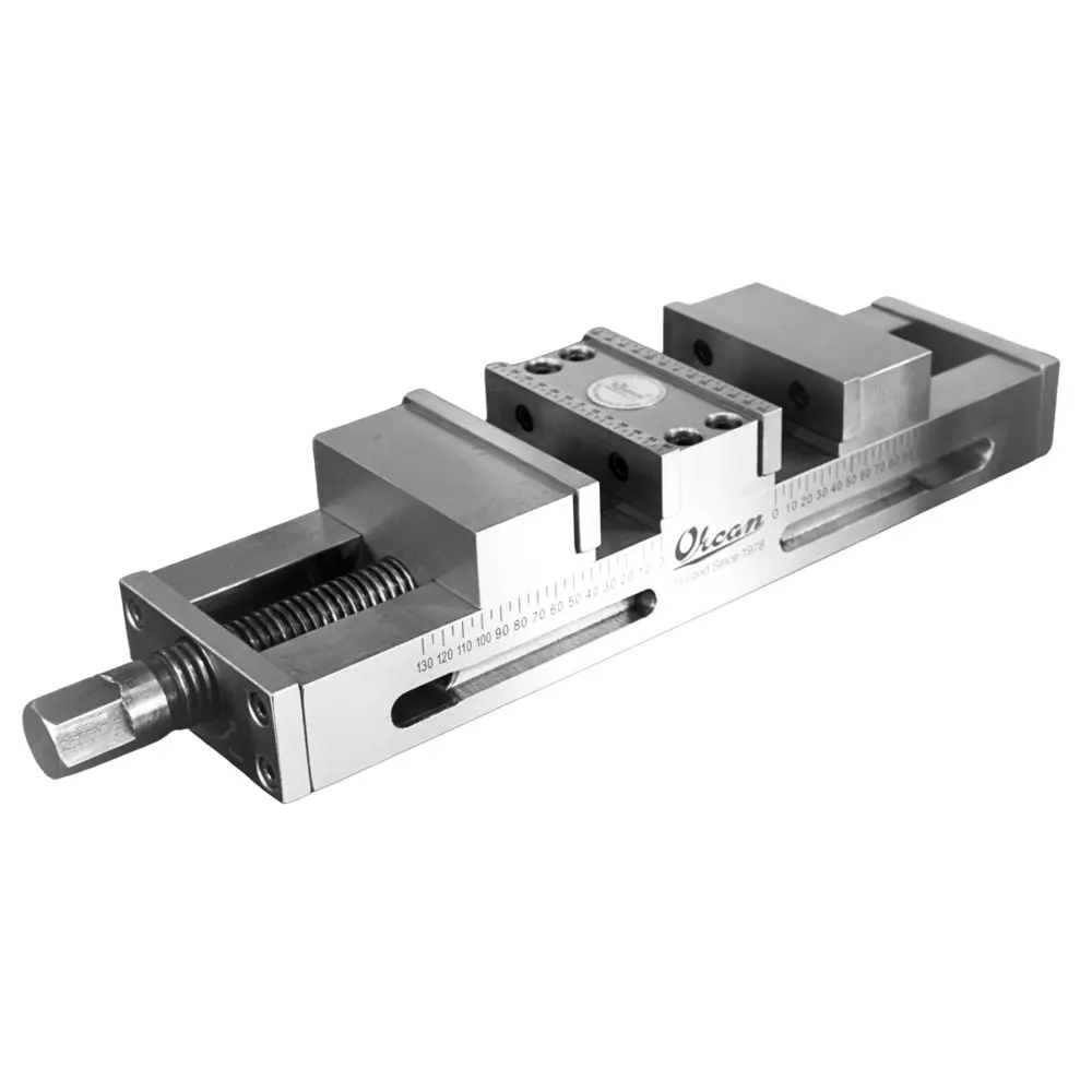 Orcan Machine Vice Twin Job Clamping Dovetail Slide 100 mm Maximum Opening 150 mm Jaw Width