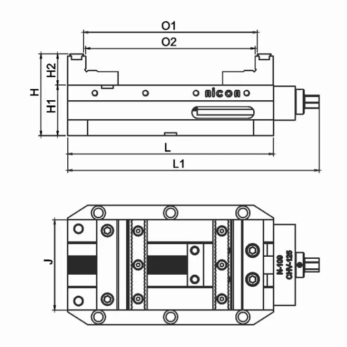 nicon-compact-high-grip-vice-ductile-iron-body-125-mm-jaw-width-and-240-mm-opening-chv125