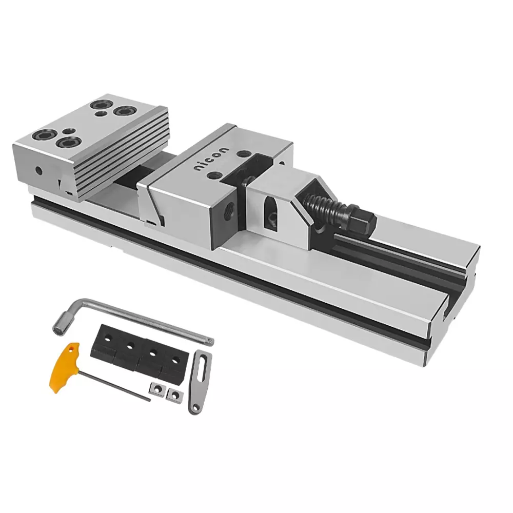 Nicon Precision Modular Machine Vice Drop Forged Steel Body 150 mm Jaw Width and 300 mm Opening, PMV150+