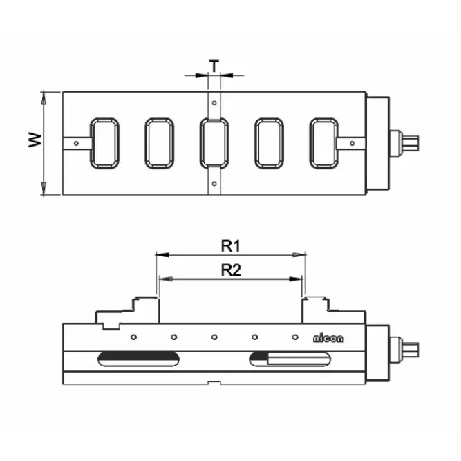 Nicon Precision High Grip Machine Vice Ductile Iron Body 150 mm Jaw Width and 380 mm Opening, HGV150