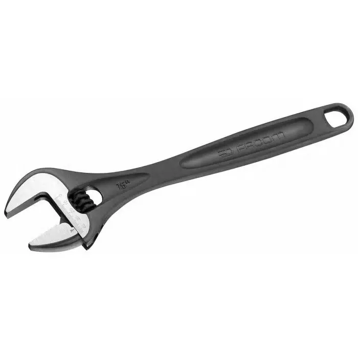 Facom Adjustable Spanner, 380 mm Overall, 44mm Jaw Capacity, Metal Handle, 113A.15T