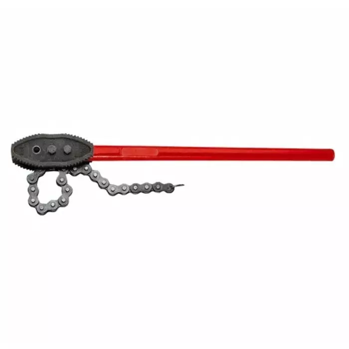 Facom Chain Wrench, 690 mm Overall, 180mm Jaw Capacity, Metal Handle, 137B.6P