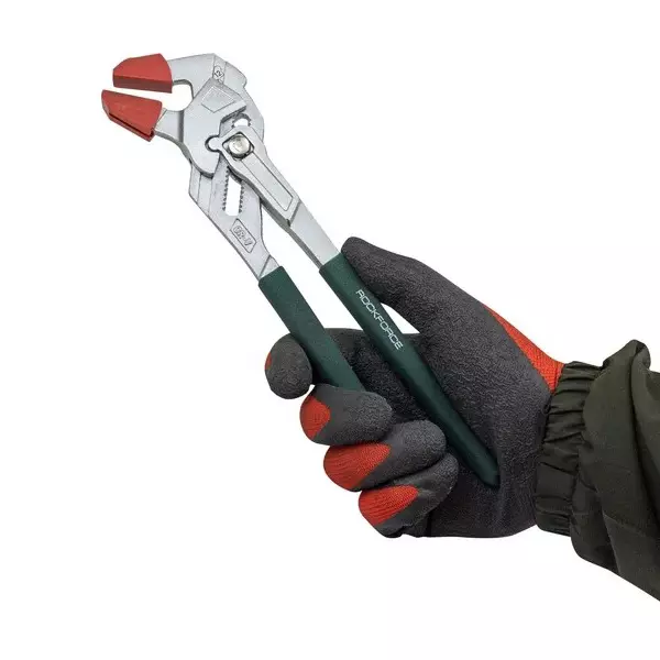 Rock Force Adjustable Plier with Pad CrV 47 mm Maximum Grip 250 mm Length, RF-613P250