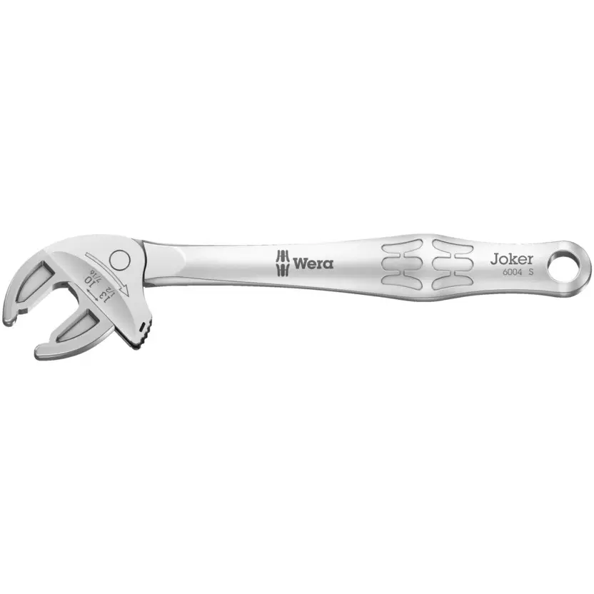 Wera 6004 Joker S Self Setting Spanner with Mechanical Ratchet Functionality, 10 mm Head Thickness and 154 mm Total Length, 5020100001