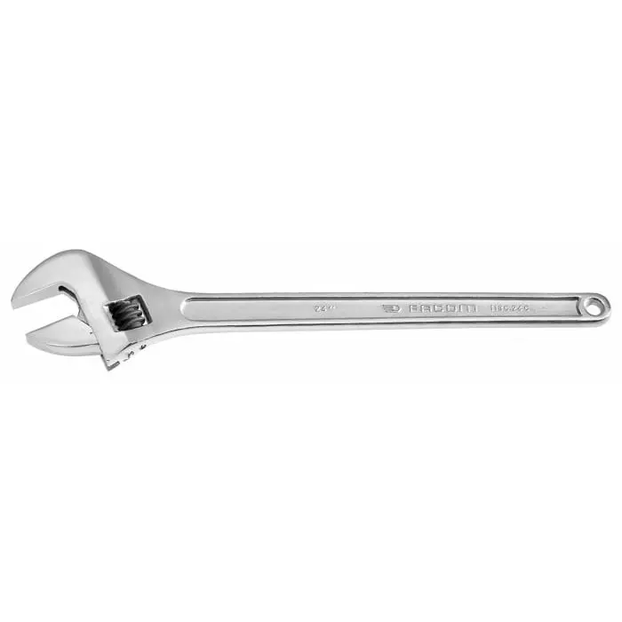 Facom Adjustable Spanner, 612 mm Overall, 62mm Jaw Capacity, Metal Handle, 113C.24C