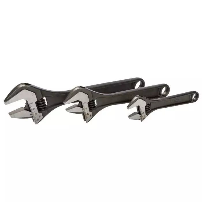 Bahco Adjustable Spanner 30 mm Jaw Capacity Metal Handle, ADJUST 3