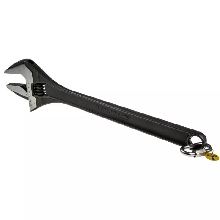 Bahco Adjustable Spanner 460 mm Overall 53 mm Jaw Capacity Metal Handle, TAH8075