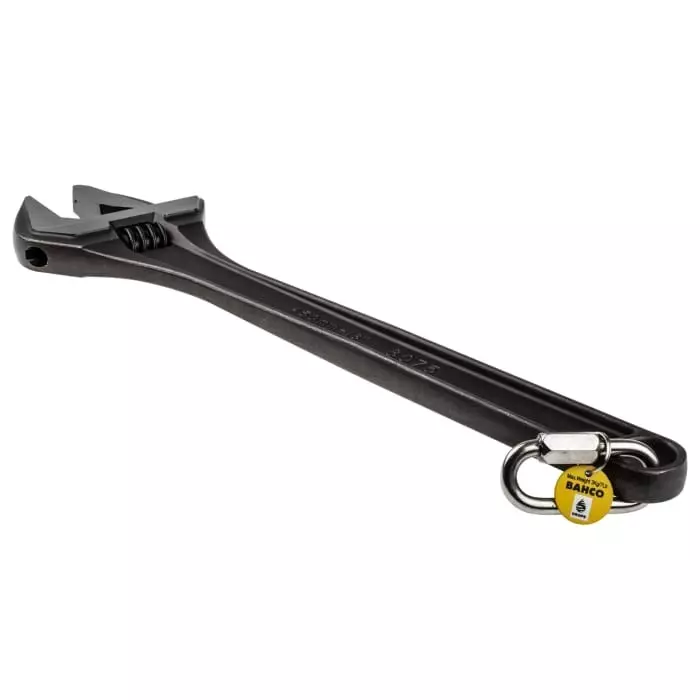 Bahco Adjustable Spanner 460 mm Overall 53 mm Jaw Capacity Metal Handle, TAH8075