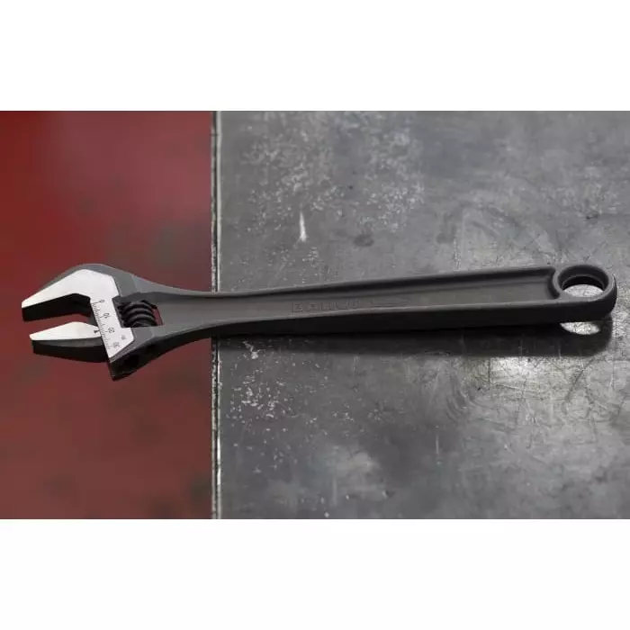Bahco Adjustable Spanner 255 mm Overall 31 mm Jaw Capacity Metal Handle, 8072 IP