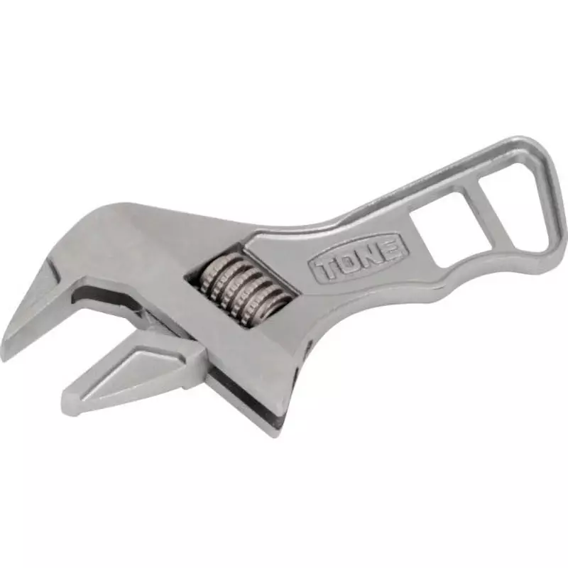 TONE Tone Short Hyper Worm Adjustable Wrench 36 mm Maximum Jaw Opening, MWRS-36