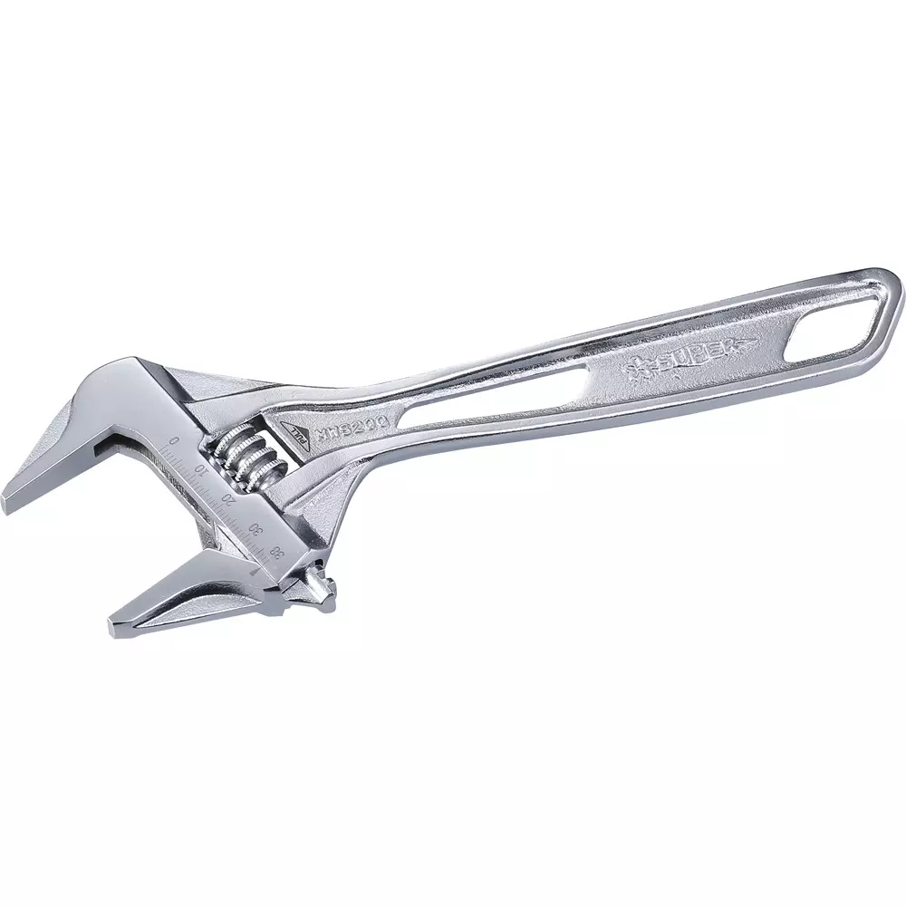 Super Tool Wide Adjustable Wrench 210 mm Overall Length, MWS200