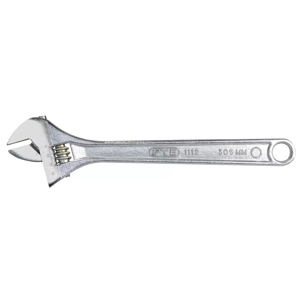 Pye Adjustable Wrenches Silver 305 mm Size, PYE-1112-C